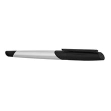 Load image into Gallery viewer, S T DUPONT DP400004 Défi Millenium Brushed Chrome &amp; Matt Black Fountain Pen MSRP $450
