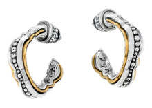 Load image into Gallery viewer, Konstantino Dome Sterling Silver &amp; 18K Gold Earrings SKKJ699-130 MSRP $990

