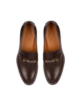 Load image into Gallery viewer, Bally Werien 6231411 Men's Coffee Plain Leather Loafers MSRP $720
