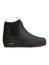 Load image into Gallery viewer, Bally Cubrid 6234581 Men's Black Curling Rubberized Leather Boot MSRP $750

