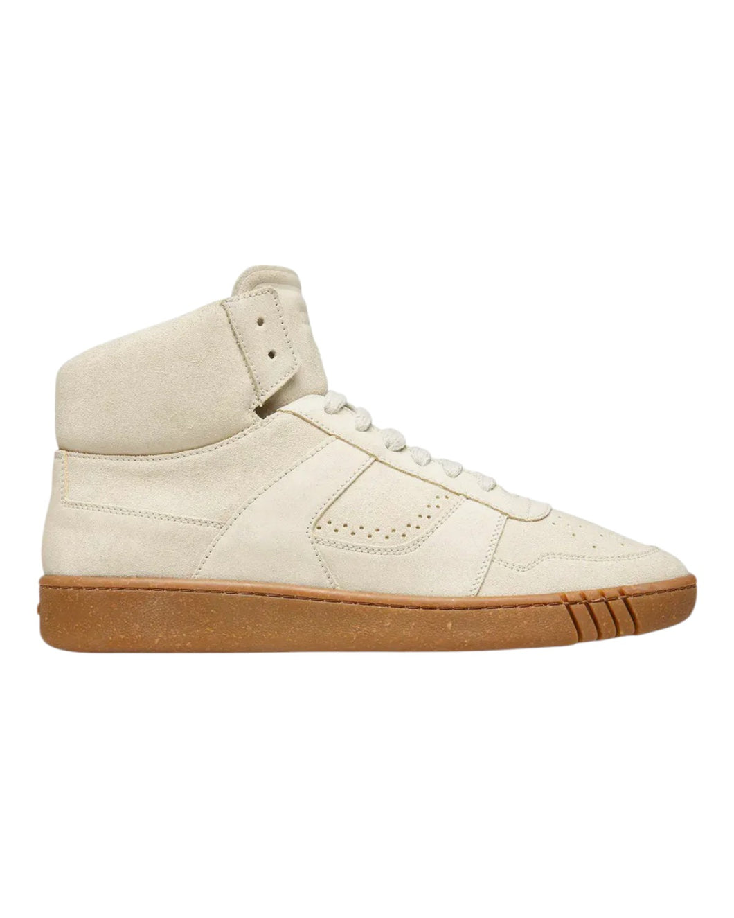 Bally Wiggles 6303321 Men's Dusty White Calf Suede High Top Sneakers MSRP $770