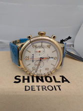 Load image into Gallery viewer, Shinola Men's The Traveler S0120286631 2 Eye Chronograph 42 mm Watch MSRP $1100
