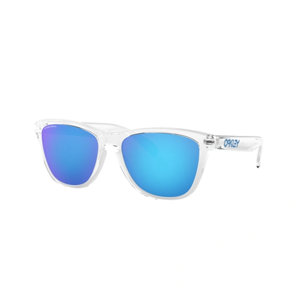NEW OAKLEY Men's Frogskins 9013-D0 Prizm Sapphire Clear Sunglasses MSRP $145