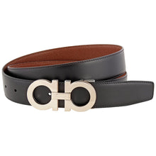 Load image into Gallery viewer, Salvatore Ferragamo 725452 Men's Reversible &amp; Adjustable Gancini Size 105 MSRP $550
