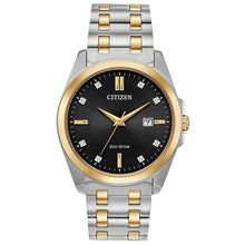 Load image into Gallery viewer, NEW Citizen Eco-Drive Peyten Mens Black Dial Bracelet Watch BM7107-50E MSRP $450
