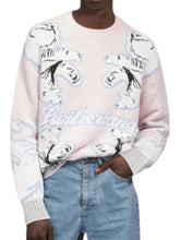 Load image into Gallery viewer, Bally 6302893 Men's Pink Bear Switzerland Wool Sweater MSRP $990
