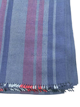 Load image into Gallery viewer, Bally 6233603 Men&#39;s Navy Blue Silk &amp; Wool Embroidered Scarf MSRP $260

