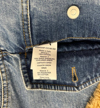 Load image into Gallery viewer, Bally 63029080 Men&#39;s Light Blue Denim Curling Shearling Detail Jacket Size L MSRP $1599

