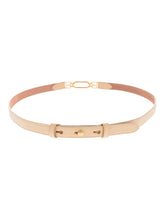 Load image into Gallery viewer, Bally 6237141 Vestige Women&#39;s B-Chain Buckle Beige Leather Belt MSRP$ 263 Size 100
