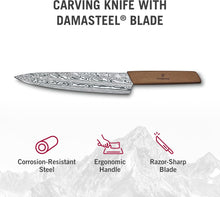 Load image into Gallery viewer, Victorinox Damast Carving Knife 8.5" Swiss Modern Limited Edition | 6.9010.22J22
