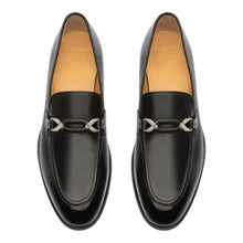 Load image into Gallery viewer, Bally Wernof 6301330 Men&#39;s Black Calf Plain Leather Loafers Size 13 MSRP $ 790
