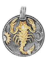 Load image into Gallery viewer, Konstantino Scorpio Carved Zodiac with Diamond and Chain MEKJ633-109 MSRP $1825
