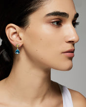 Load image into Gallery viewer, Konstantino Anthos Sterling Silver 18k Gold &amp; Blue Spinel Earrings SKMK3211-478
