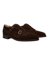 Load image into Gallery viewer, Bally Sahele 6308975 Men's Brown Suede Leather Monk Shoes MSRP $1,550
