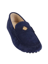 Load image into Gallery viewer, Bally Kevan 6308947 Men's Peacoat Suede Leather Drivers MSRP $770
