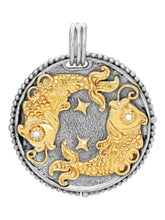Load image into Gallery viewer, Konstantino Pisces Carved Zodiac Pendant with Diamond and Chain MEKJ626-109 MSRP$1875
