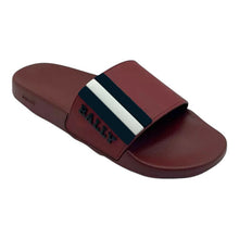 Load image into Gallery viewer, Bally Saxor 6219587 Men&#39;s Garnet Rubber Slide Sandals MSRP $220
