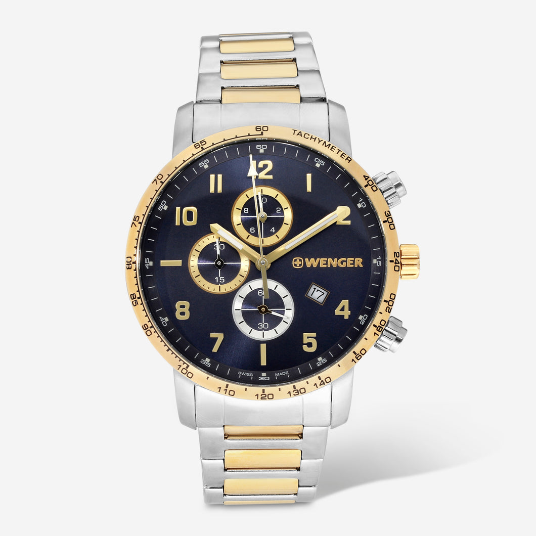 Wenger Swiss Army Men's 01.1543.112 Attitude Blue Dial Watch 44 mm MSRP$365