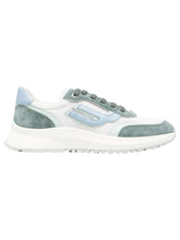 Load image into Gallery viewer, Bally Demmy 6303455 Women&#39;s Sage/Water Leather Sneakers Size 6.5 MSRP $630
