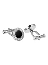 Load image into Gallery viewer, Montblanc 107463 Men's Meisterstuck Round Steel Cufflinks MSRP $475
