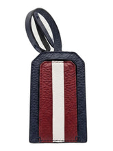 Load image into Gallery viewer, Bally Tabby Navy Blue Leather Luggage Tag MSRP $125
