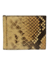 Load image into Gallery viewer, Bally 6304123 Men's New Rhu Python Printed Cardholder Leather MSRP $360
