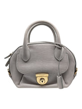 Load image into Gallery viewer, Salvatore Ferragamo 21E881 Mini Fiamma Women's Grey Bag MSRP $1788

