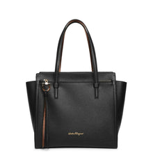 Load image into Gallery viewer, Salvatore Ferragamo Amy Women's 713906 Black Tote MSRP $1690
