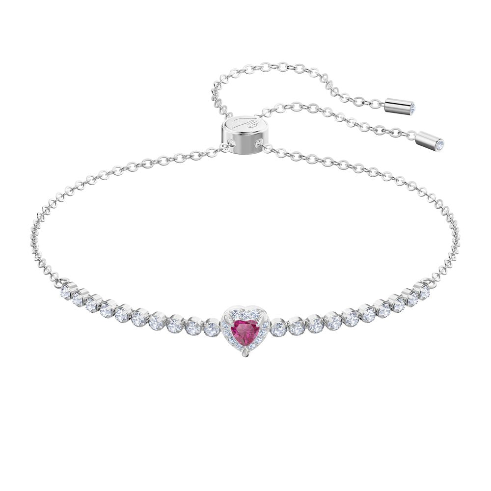 Swarovski One 5456813 Rhodium-Plated Crystal Bracelet MSRP $120