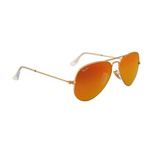 Load image into Gallery viewer, Ray-Ban RB3025 112/69 Matte Gold Aviator Brown Mirror Orange 55-14-135
