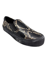 Load image into Gallery viewer, Bally Leory 6304350 Men&#39;s Multiblack Snakeskin-Effect Leather Sneakers MSRP $680
