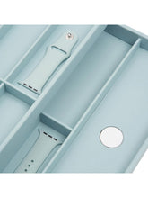 Load image into Gallery viewer, Wolf 1834 Valet With Strap Tray For Apple Watch Aqua - 463024
