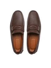 Load image into Gallery viewer, Bally Pavel 6234455 Men&#39;s Coffee Bovine Grained Leather Loafer MSRP $550
