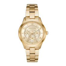 Load image into Gallery viewer, Michael Kors Runway MK6588 Women&#39;s Gold-Tone Quartz 38mm Watch MSRP $275
