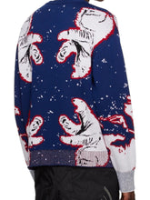 Load image into Gallery viewer, Bally 6302894 Men's Blue Bear Switzerland Wool Sweater MSRP $990
