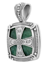 Load image into Gallery viewer, Konstantino Silver Green Aventurine Pendant with Chain MEKJ667-131-448 MSRP $1290
