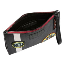 Load image into Gallery viewer, Bally Skid 6231800 Black Coated Canvas Clutch Bag
