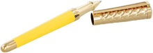 Load image into Gallery viewer, S T DUPONT DP462680 Liberté Yellow Lacquer &amp; Gold Rollerball MSRP $595 NEW
