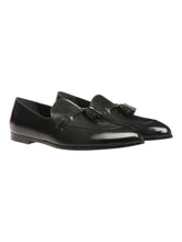 Load image into Gallery viewer, Bally Valdam 6304684 Men&#39;s Black Leather Loafers MSRP $1260
