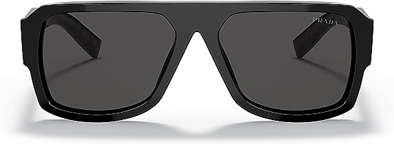 NEW PRADA Unisex PR 22YS 1AB5S0 Black Frame Dark Grey Lens Sunglasses MSRP $475