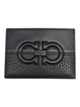 Load image into Gallery viewer, Salvatore Ferragamo Gancini Men's 724056 Black Card Holder MSRP $295
