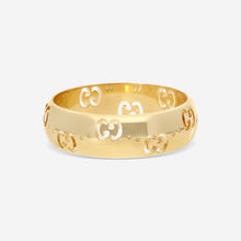 Load image into Gallery viewer, Gucci Icon 18K Yellow Gold Band Ring YBC8043350010 MSRP $1,850
