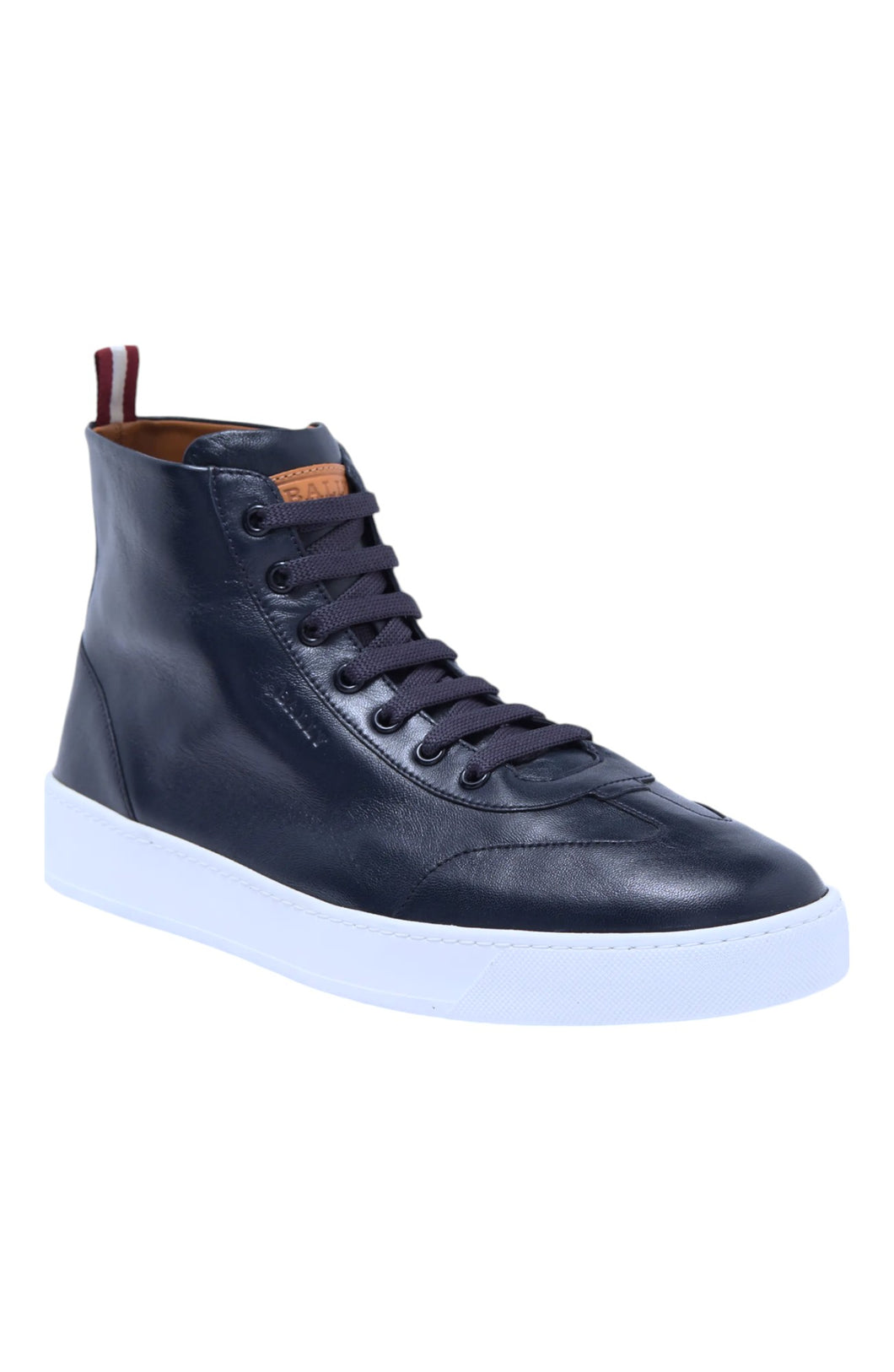 Bally Bruce 6230481 Men's ink High-Top Leather Sneakers Size 6 US MSRP $600