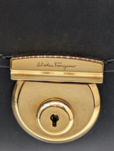 Load image into Gallery viewer, Salvatore Ferragamo Gancio 588521 Black Crossbody Bag MSRP $1825
