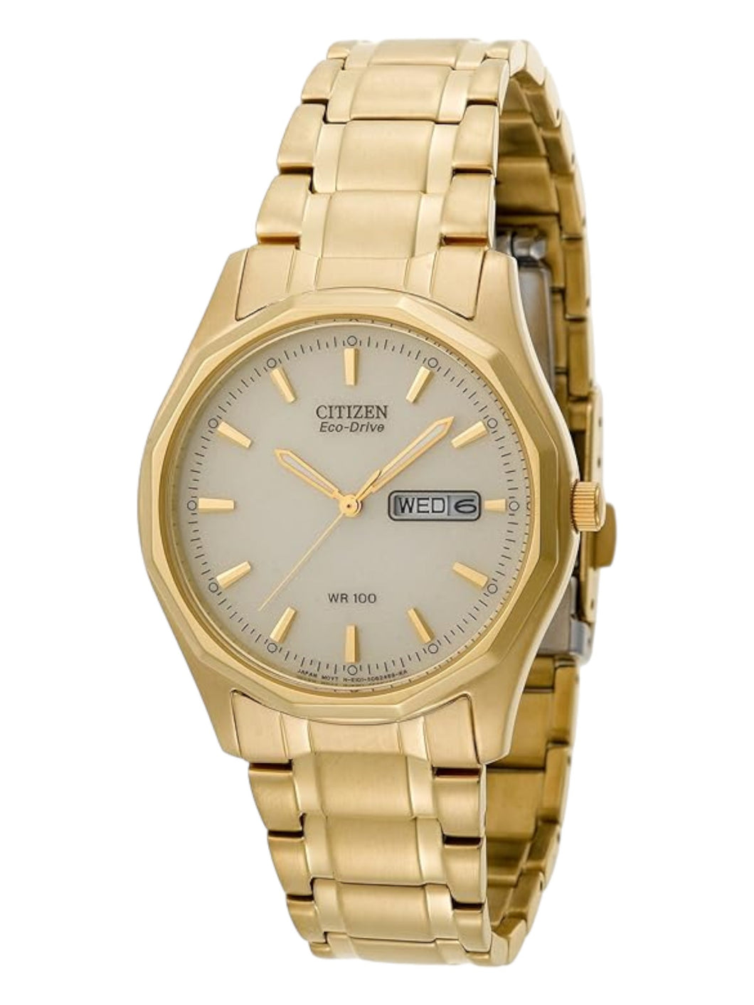Citizen Corso BM8432-53P EcoDrive Men's Gold Tone Stainless Steel Watch MSRP$350