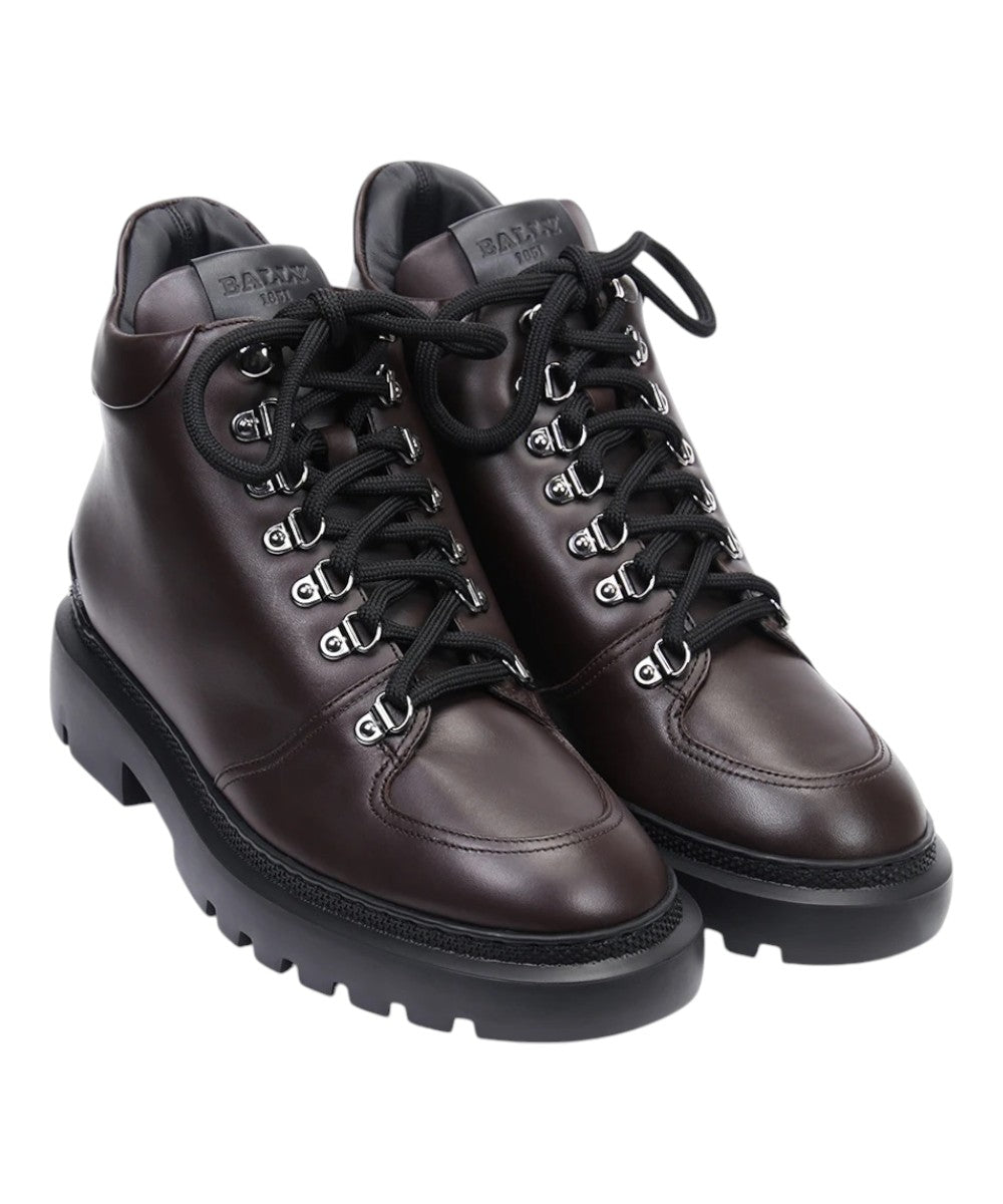 Bally Valiant 6239429 Women's Ebano Calf Plain Leather Boots MSRP $860
