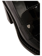 Load image into Gallery viewer, Bally Elly 6302858 Women&#39;s Black Patent Leather Moccasins Loafers MSRP $797
