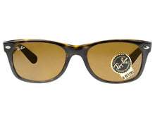 Load image into Gallery viewer, Ray-Ban RB2132 710 New Wayfarer Polished Havana B-15 Brown Sunglasses 55-18
