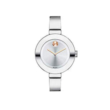 Load image into Gallery viewer, Movado BOLD Women&#39;s 3600194 Bangles Stainless Steel Watch with Sunray Dial 34mm MSRP $495
