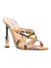 Load image into Gallery viewer, Bally Carolyn 6304290 Giallo Strappy Slip On Leahter Sandals MSRP $1200
